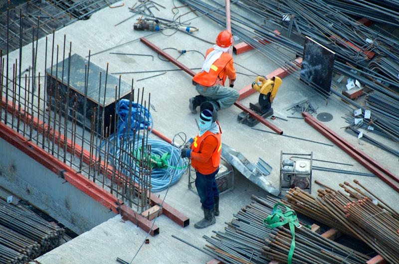 Engineering team on site